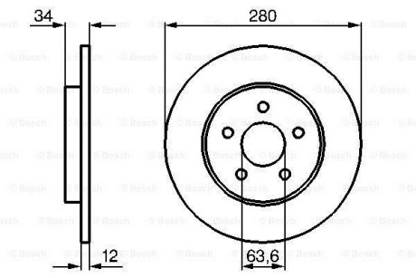 Фото 6 - Тормозной диск BOSCH 0986479B65