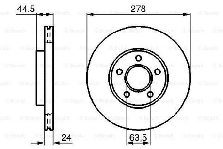 Фото 6 - Тормозной диск BOSCH 0986479B66