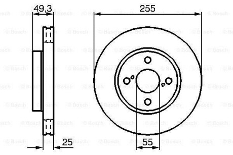 Фото 6 - Гальмівний диск BOSCH 0986479B70