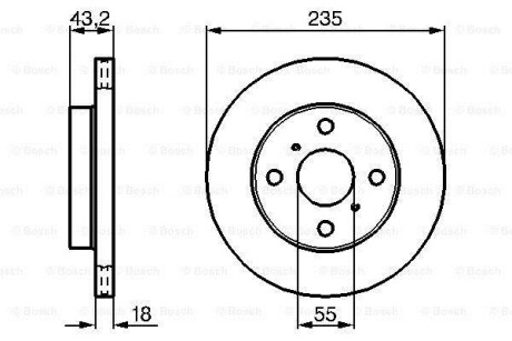 Фото 6 - Тормозной диск BOSCH 0986479B92