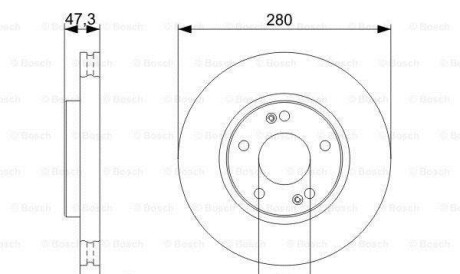 Фото 6 - Гальмівний диск BOSCH 0986479C07