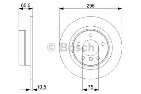 Тормозной диск - BOSCH 0 986 479 C55