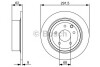 Тормозной диск - (432069Y000, 43206JD00A, 432069W000) BOSCH 0 986 479 C60 (фото 1)