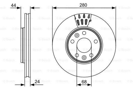 Тормозной диск - BOSCH 0 986 479 C62