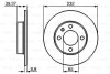 TARCZA HAM. SEAT AROSA 1.4 16V [6H1] 74KW/ 100PS 1.4L 01.1999 - 09.2000 - (1JE615601, 6N0615601A, 6N0615601B) BOSCH 0986479C67 (фото 1)