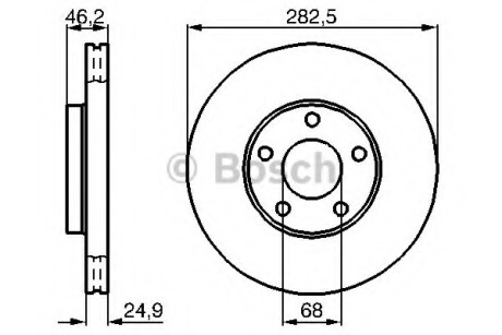 Гальмівний диск - (8E0615301C, 8E0615301A) BOSCH 0986479C81