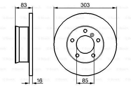 Тормозной диск - (4604210012, A4604210012) BOSCH 0 986 479 C84