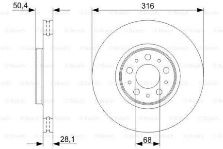 Тормозной диск - BOSCH 0 986 479 C85