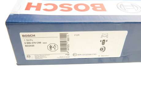 Фото 6 - Тормозной диск BOSCH 0 986 479 C99 (0986479C99)