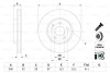 Гальмівний диск - ((4474210312, A4474210312)) BOSCH 0986479D57 (фото 5)
