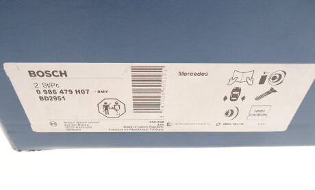 Фото 8 - Гальмівний диск BOSCH 0 986 479 H07