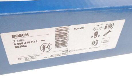 Фото 3 - Тормозной диск BOSCH 0 986 479 H18 (0986479H18)