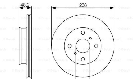 Тормозной диск - BOSCH 0986479R75