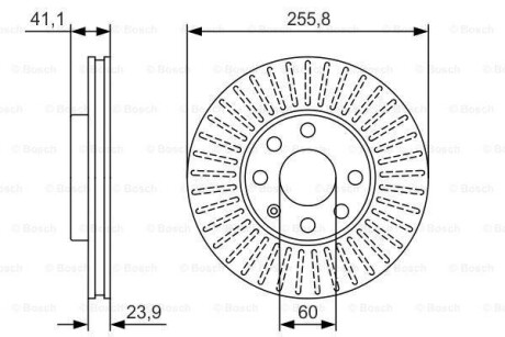 Тормозной диск - BOSCH 0 986 479 R76