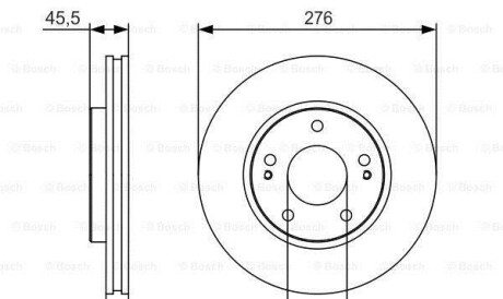 Тормозной диск - BOSCH 0986479S00