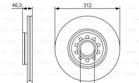 Тормозной диск - BOSCH 0986479S23