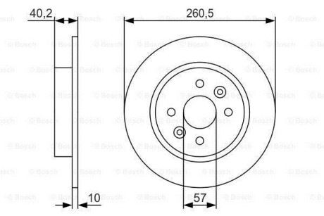 Тормозной диск - BOSCH 0 986 479 S85