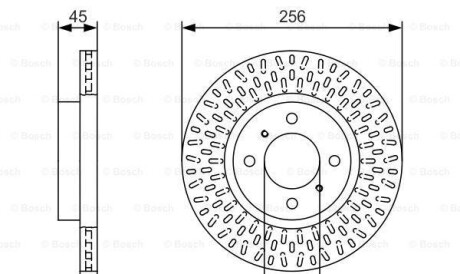 Тормозной диск - BOSCH 0986479T39