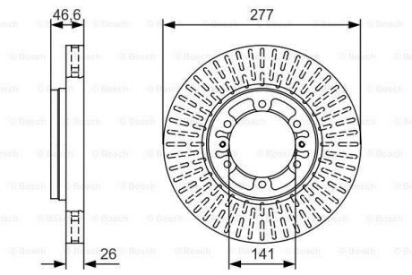 Тормозной диск - BOSCH 0 986 479 T41