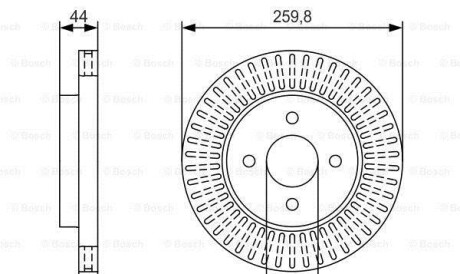 Тормозной диск - BOSCH 0986479U02