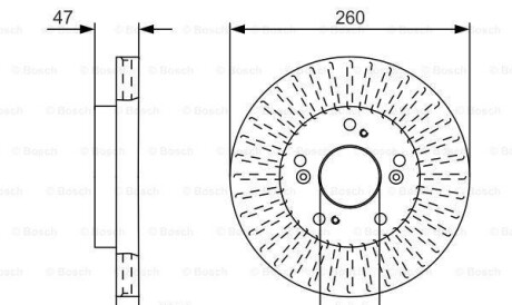 Тормозной диск - BOSCH 0986479U92