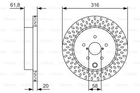 Тормозной диск - BOSCH 0 986 479 V05