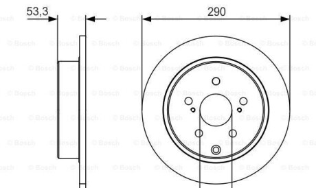 Тормозной диск - (4243147050, 4243147080) BOSCH 0986479V25