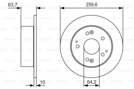 Тормозной диск - BOSCH 0 986 479 V39