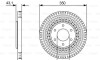 Тормозной диск - (402069FF0B, 40206ZR00A) BOSCH 0986479V51 (фото 1)