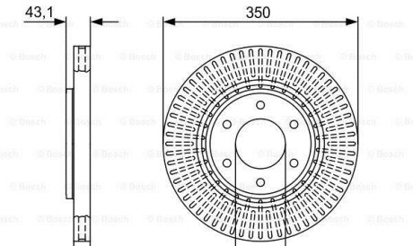 Тормозной диск - BOSCH 0986479V51