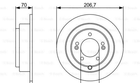 Тормозной диск - BOSCH 0986479V53