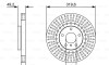 Тормозной диск - (402067Y000, 40206CG010) BOSCH 0986479V60 (фото 1)