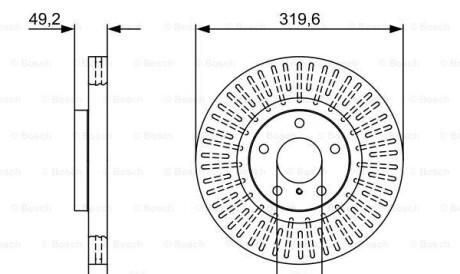 Тормозной диск - BOSCH 0986479V60