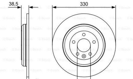 Тормозной диск - (8G1Z2C026B, AG1Z2C026A, BT4Z2C026A) BOSCH 0986479W01 (фото 1)