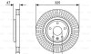 Тормозной диск - (cb5z1125a) BOSCH 0986479W52 (фото 1)