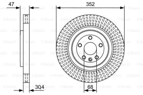 Тормозной диск - BOSCH 0986479W53