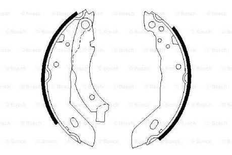 Комплект тормозных колодок - (424125, 424171, 4241E6) BOSCH 0 986 487 084