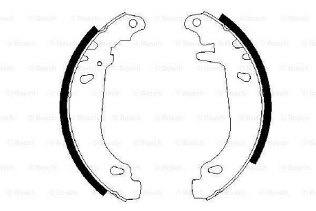 Комплект тормозных колодок - (4241G3, 4241L4) BOSCH 0 986 487 346