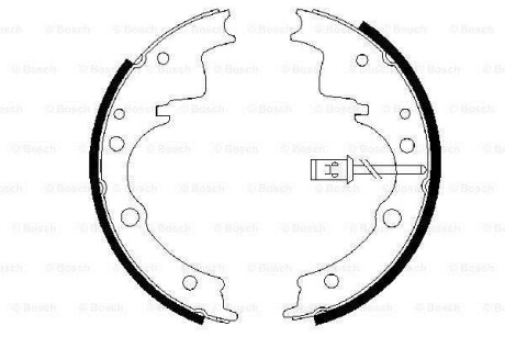 Комплект тормозных колодок - (la0126330b, lay12638zb, la0126310a) BOSCH 0 986 487 375