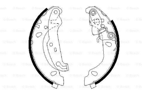 Комплект тормозных колодок - BOSCH 0 986 487 624