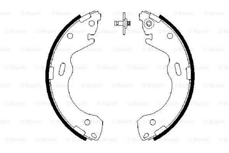 Комплект тормозных колодок - (ecy12638zc, 4083897, 4438930) BOSCH 0 986 487 654