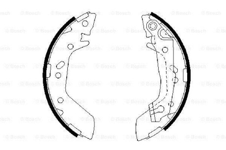 Комплект тормозных колодок - (5830524020, 5830524A30, 5830525A00) BOSCH 0 986 487 655