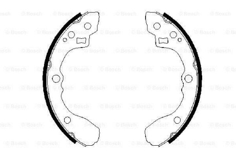 Комплект тормозных колодок - BOSCH 0 986 487 687