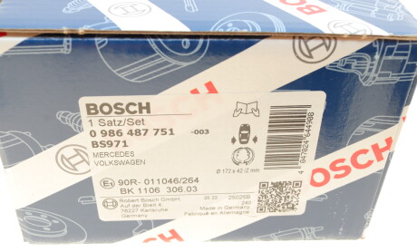 Фото 8 - Тормозные колодки BOSCH 0 986 487 751 (0986487751)