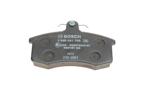 Фото 2 - Гальмівні колодки BOSCH 0 986 491 700 (0986491700)