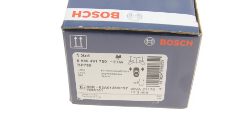 Фото 4 - Гальмівні колодки BOSCH 0 986 491 700 (0986491700)