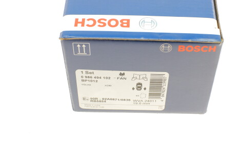 Фото 7 - Тормозные колодки BOSCH 0 986 494 102 (0986494102)
