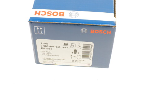 Фото 7 - Гальмівні колодки BOSCH 0 986 494 140 (0986494140)