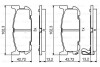 Комплект тормозных колодок, дисковый тормоз - (ncy32643z, ncy32643za, ncy32648za) BOSCH 0 986 494 226 (фото 1)