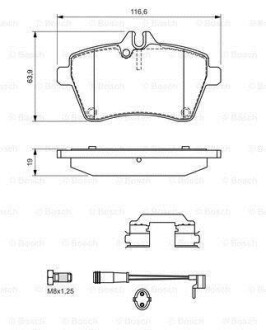 Фото 8 - Гальмівні колодки BOSCH 0 986 494 290